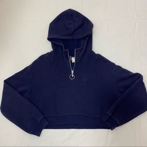 H&M Navy Blue Cropped Sweater
